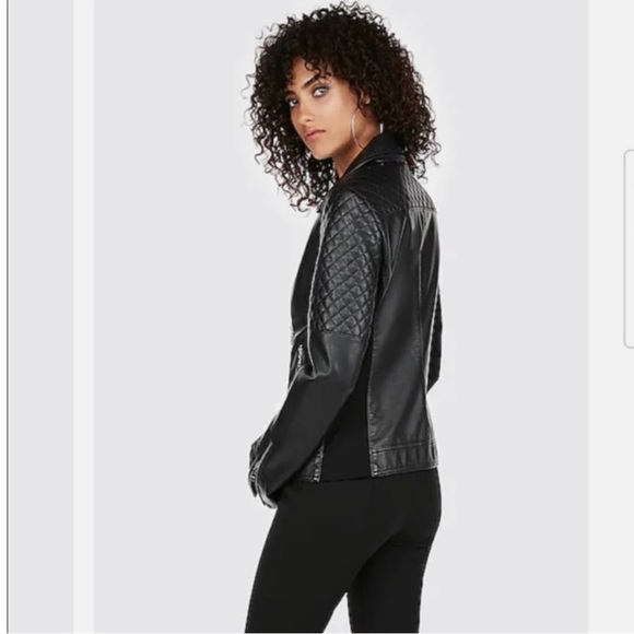 Express Faux Leather Jacket - Picture 2 of 3